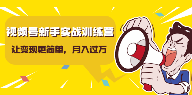 视频号新手实战训练营，让变现更简单，玩赚视频号，轻松月入过万-第二象限