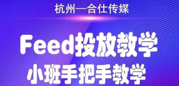 合仕传媒Feed投放教学，手把手教学，开车烧钱必须自己会-第二象限