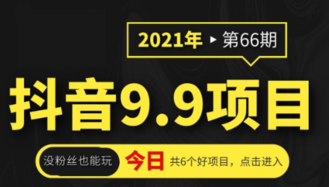 抖音9.9课程项目，没粉丝也能卖课，一天300+粉易变现-第二象限