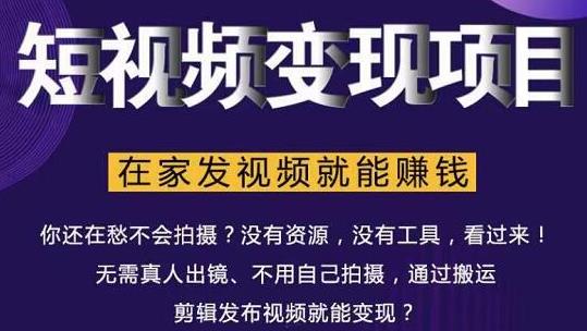 在家也能操作的短视频赚钱项目，无需真人，不用拍摄，纯搬运月入2到5万-第二象限