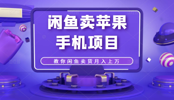 闲鱼卖苹果手机项目，教你闲鱼卖货月入上万-第二象限