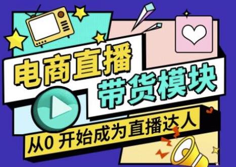 大鹏·电商直播带货课，系统学习直播带货各环节技巧和套路-第二象限