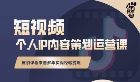 抖音短视频个人ip内容策划实操课，真正做到普通人也能实行落地-第二象限