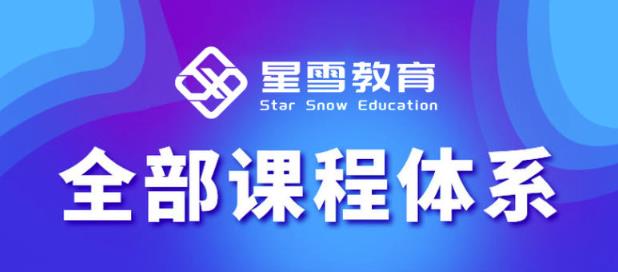 星雪教育淘系高级班，更全的运营提升方案，零基础由浅入深，店铺最新玩法-第二象限