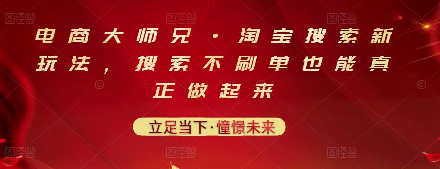 电商大师兄·淘宝搜索新玩法，搜索不刷单也能真正做起来-第二象限