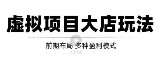 虚拟项目月入几万大店玩法分享，多店操作利润倍增（快速起店盈利）-第二象限