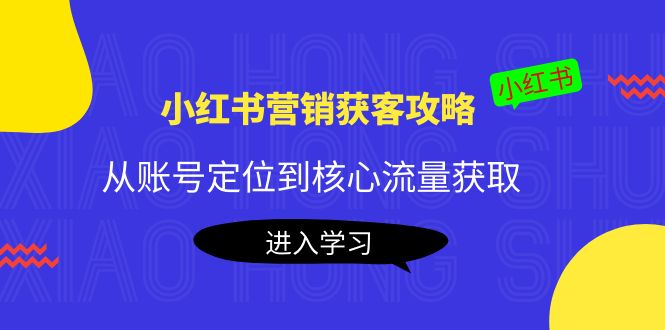 小红书营销获客攻略：从账号定位到核心流量获取，爆款笔记打造-第二象限