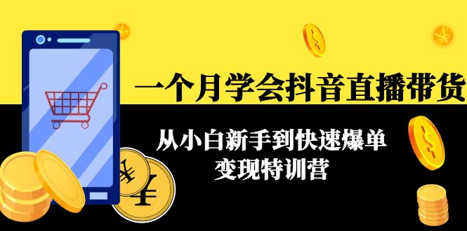一个月学会抖音直播带货：从小白新手到快速爆单变现特训营(63节课)-第二象限