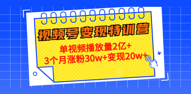 21天视频号变现特训营：单视频播放量2亿+3个月涨粉30w+变现20w+（第14期）-第二象限