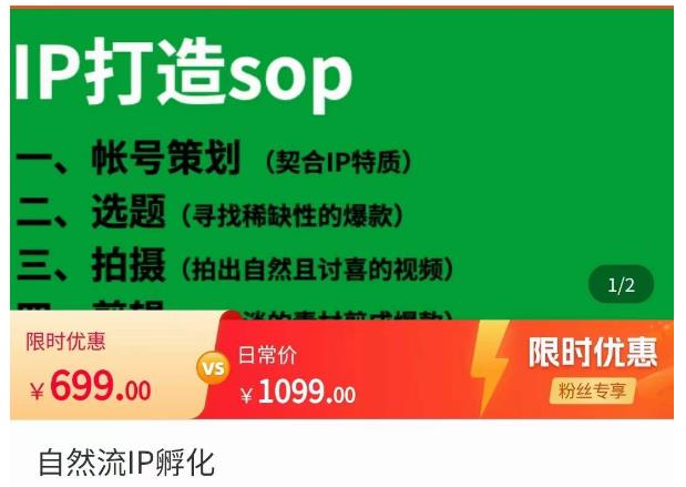 瑶瑶·自然流IP孵化，系统掌握IP孵化全流程，也能学到选题，剪辑，账号运营经验-第二象限