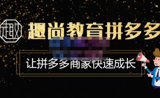 趣尚教育·拼多多运营实操VIP特训营，让拼多多商家快速成长-价值3180元-第二象限