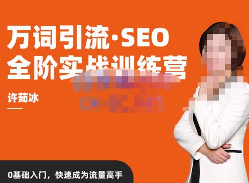 许茹冰·万词引流-SEO全阶实战训练营，0基础入门，快速成为流量高手-第二象限