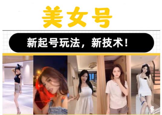 2023抖音快手短视频美女号课程制作玩法教程，美女号搬运新起号玩法，新技术（素材+教程）-第二象限