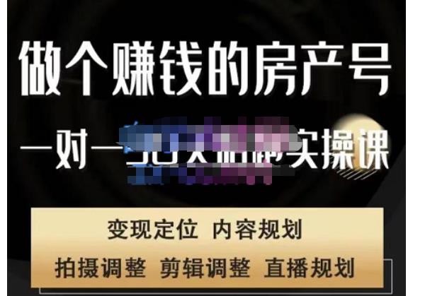 刘广标·同城房产号线上陪跑课，拍摄、剪辑、写文案、直播，做一个具有潜力价值的房产号-第二象限