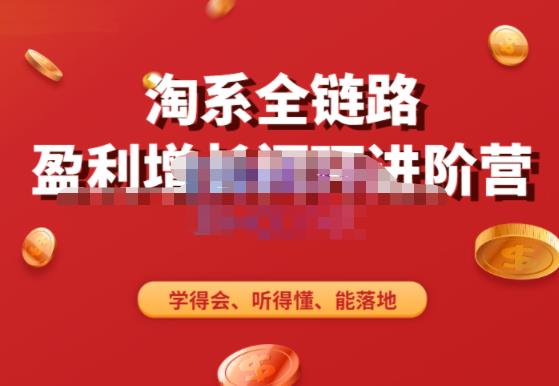 淘系全链路盈利增长闭环进阶营，融合全店动销，学得会、听得懂、能落地！-第二象限
