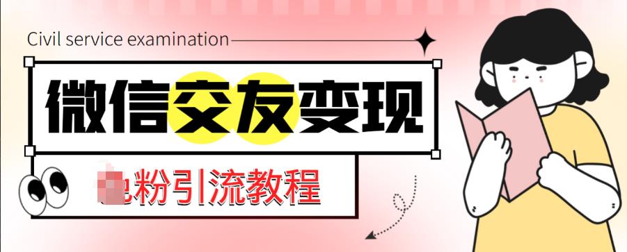 微信交友变现项目，吸引全网LSP男粉精准变现，小白也能轻松上手，日入500+-第二象限