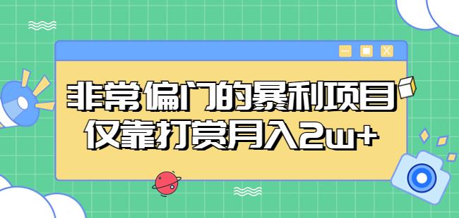 非常偏门的暴利项目，仅靠打赏月入2w+-第二象限