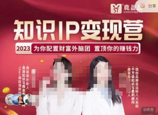 鹿盈盈-知识IP变现实操营，​普通人可复制的知识产品落地实操课，​带你打通知识IP变现底层逻辑-第二象限