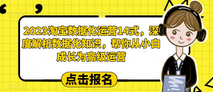 2023淘宝数据化运营14式，深度解析数据化知识，帮你从小白成长为高级运营-第二象限