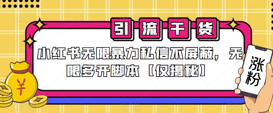 小红书无限暴力私信不屏蔽，无限多开脚本【仅揭秘】-第二象限