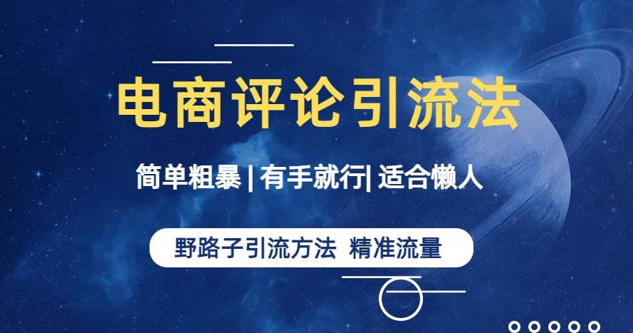 简单粗暴野路子引流-电商平台评论引流大法，适合懒人有手就行【揭秘】-第二象限