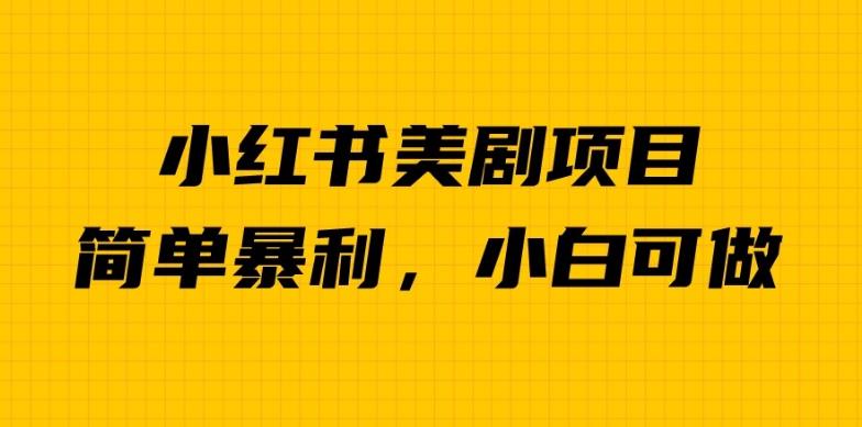 外面卖1980的小红书美剧项目，单日收益1000＋，小众暴利的赛道【揭秘】-第二象限