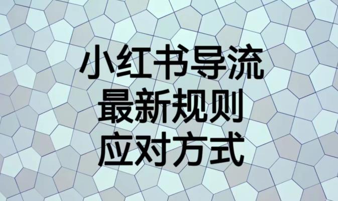 小红书导流最新规则应对方式【揭秘】-第二象限