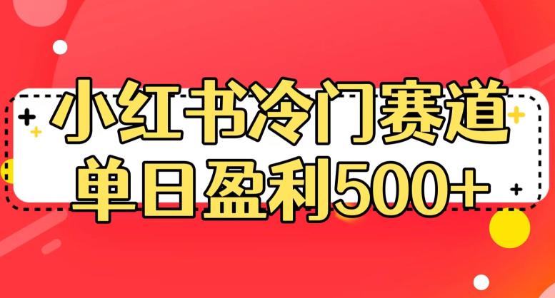 小红书冷门赛道，单日盈利500+【揭秘】-第二象限