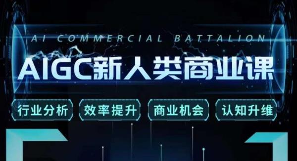 张诗童·AIGC新人类商业课，​行业分析/效率提升/商业机会/认知升维-第二象限