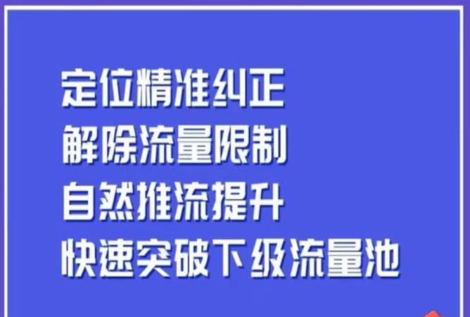 同城账号付费投放运营优化提升，​定位精准纠正，解除流量限制，自然推流提升，极速突破下级流量池-第二象限