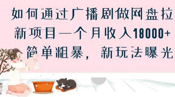 如何通过广播剧做网盘拉新项目一个月收入18000+，简单粗暴，新玩法曝光【揭秘】-第二象限