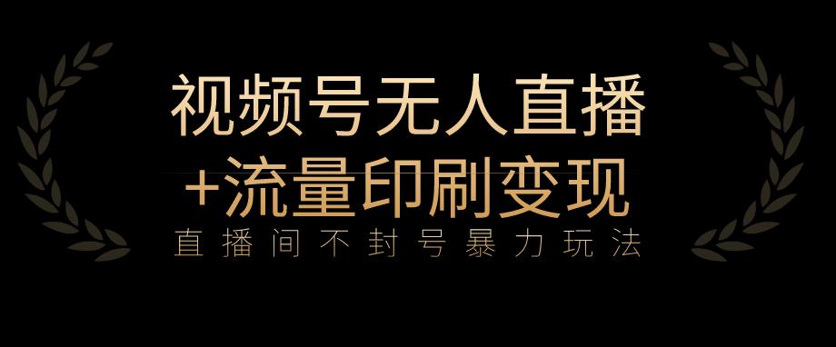 全网首发视频号不封号无人直播暴利玩法+流量印刷机变现，日入1000+【揭秘】-第二象限