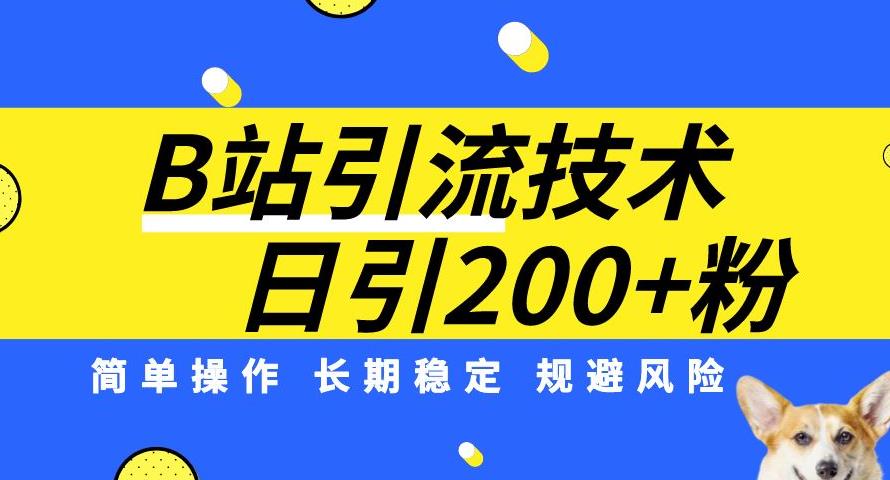 B站引流技术：每天引流200精准粉，简单操作，长期稳定，规避风险-第二象限