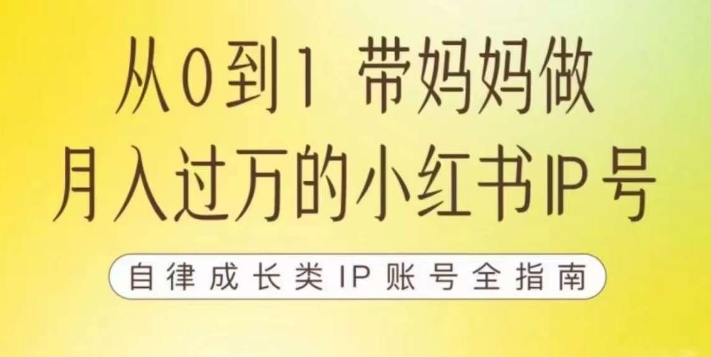 100天小红书训练营【7期】，带你做自媒体博主，每月多赚四位数，自律成长IP账号全指南-第二象限