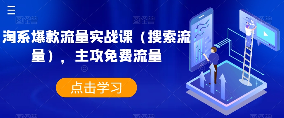 淘系爆款流量实战课（搜索流量），主攻免费流量-第二象限
