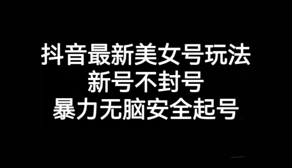抖音最新美女号玩法，新号不封号，暴力无脑安全起号【揭秘】-第二象限