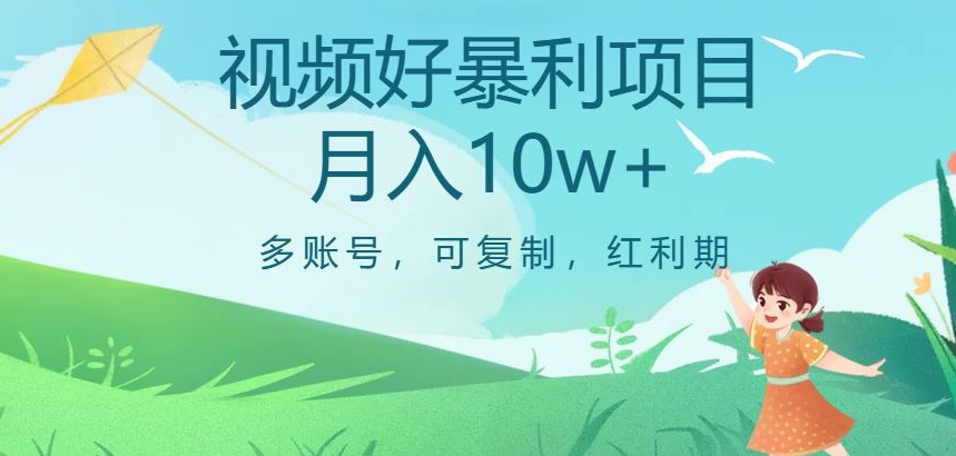 视频号暴利项目，多账号，可复制，红利期，月入10w+【揭秘】-第二象限