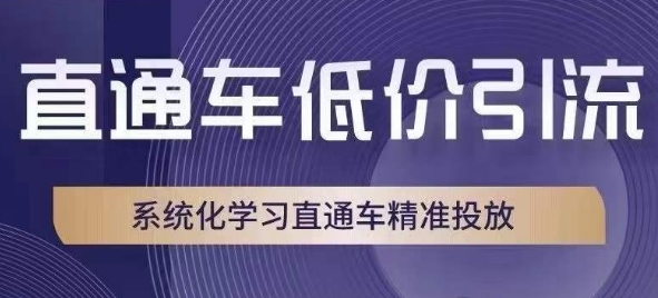 直通车低价引流课，系统化学习直通车精准投放-第二象限