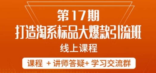 南掌柜-第17期打造淘系标品大爆款，5天线上课-第二象限