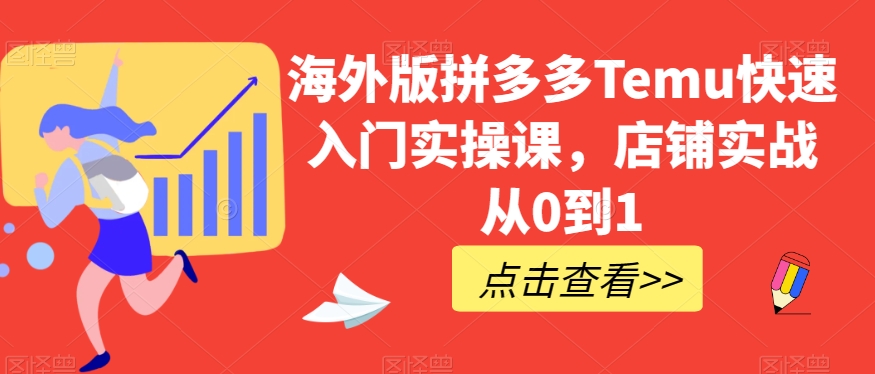 海外版拼多多Temu快速入门实操课，店铺实战从0到1-第二象限