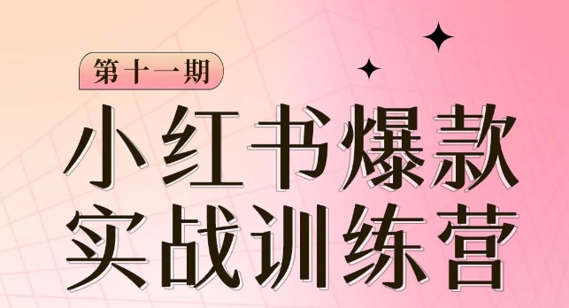 小红书博主爆款训练营第11期，手把手教你从0-1做小红书，从定位到起号到变现-第二象限