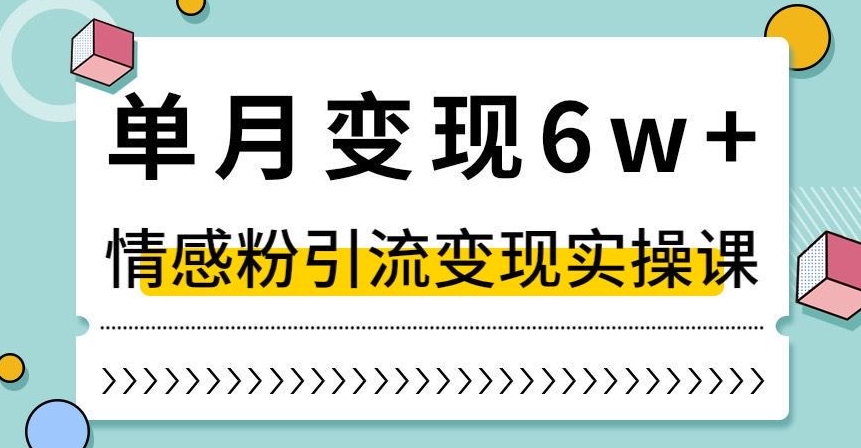 单月变现6W+，抖音情感粉引流变现实操课，小白可做，轻松上手，独家赛道【揭秘】-第二象限