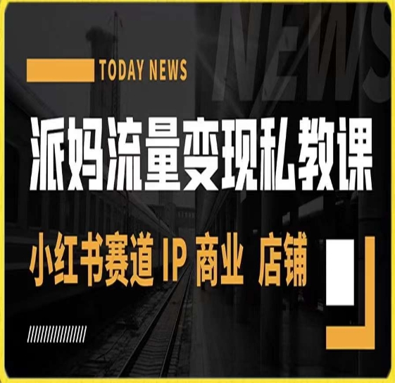 派妈流量变现私教课，小红书赛道IP  商业  店铺 -第二象限