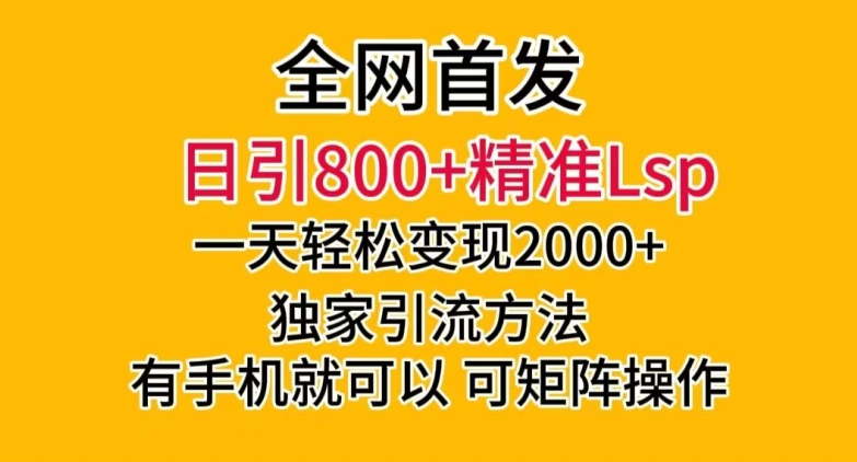 全网首发！日引800+精准老色批，一天变现2000+，独家引流方法，可矩阵操作【揭秘】-第二象限