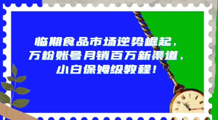 临期食品市场逆势崛起，万粉账号月销百万新渠道，小白保姆级教程【揭秘】-第二象限