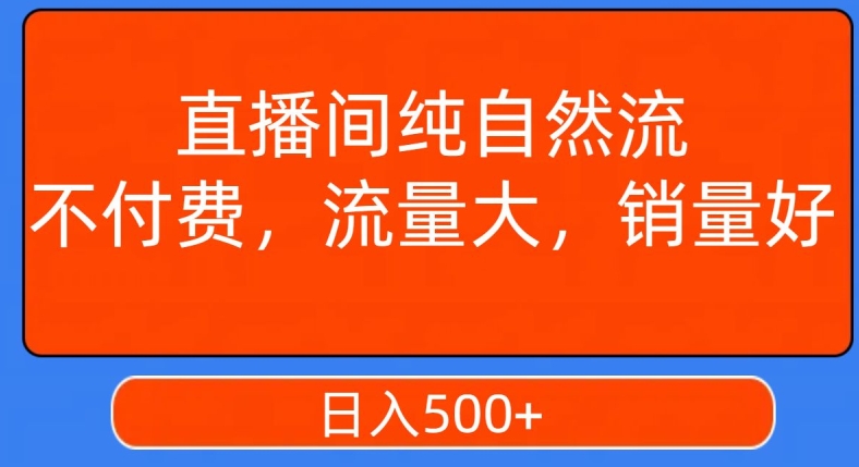 视频号直播间纯自然流，不付费，白嫖自然流，自然流量大，销售高，月入15000+【揭秘】-第二象限