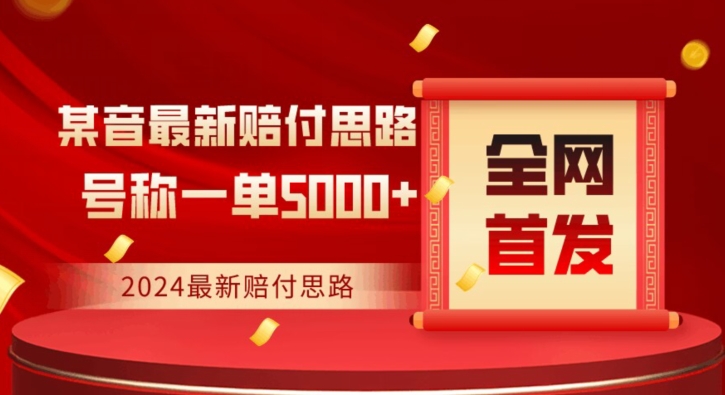 全网首发，2024最新抖音赔付项目，号称一单5000+保姆级拆解【仅揭秘】-第二象限