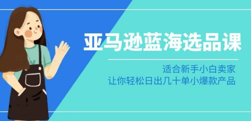 亚马逊-蓝海选品课：适合新手小白卖家，让你轻松日出几十单小爆款产品-第二象限
