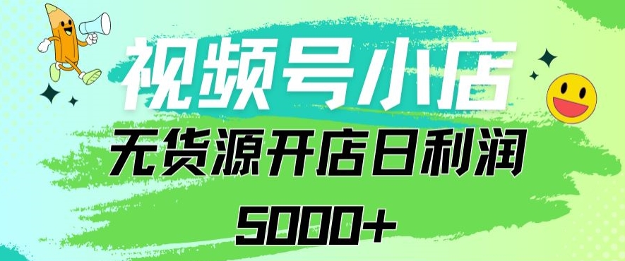视频号无货源小店从0到1日订单量千单以上纯利润稳稳5000+【揭秘】-第二象限