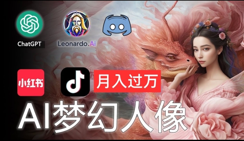 AI摄影梦幻人像：零基础也能月入过万的秘密【揭秘】-第二象限